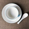 Blue Lotus series ceramic cups, bowls, plates and spoons set, new Chinese-style traditional Chinese style hotel tableware, restaurant commercial and household tableware Item Picture